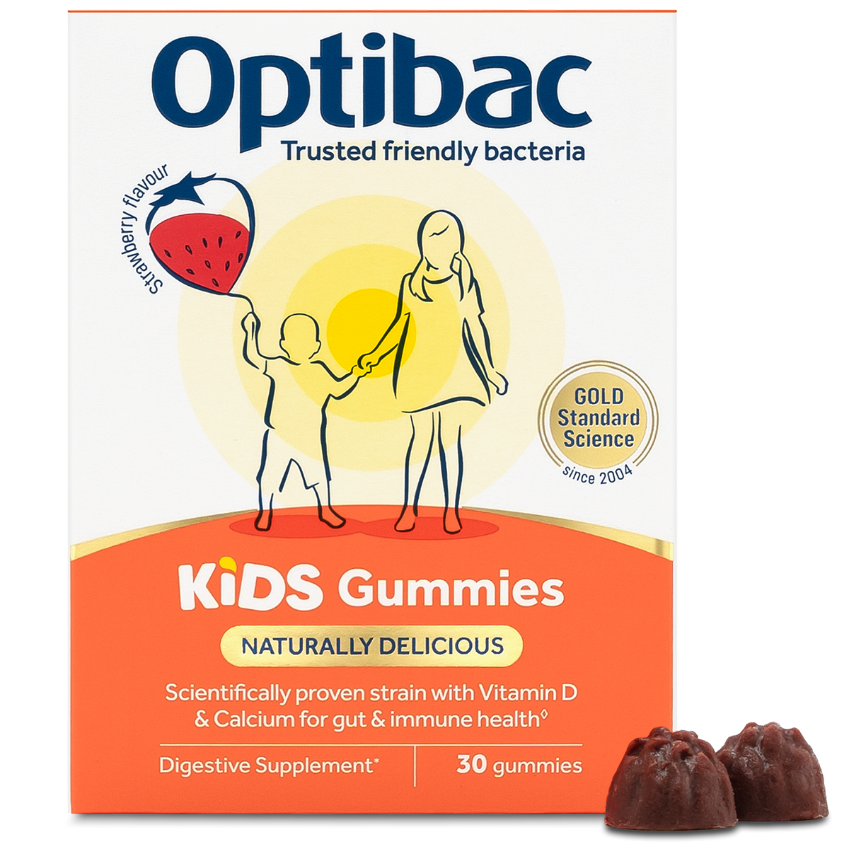 Optibac Kids Gummies Strawberry Flavour 30s