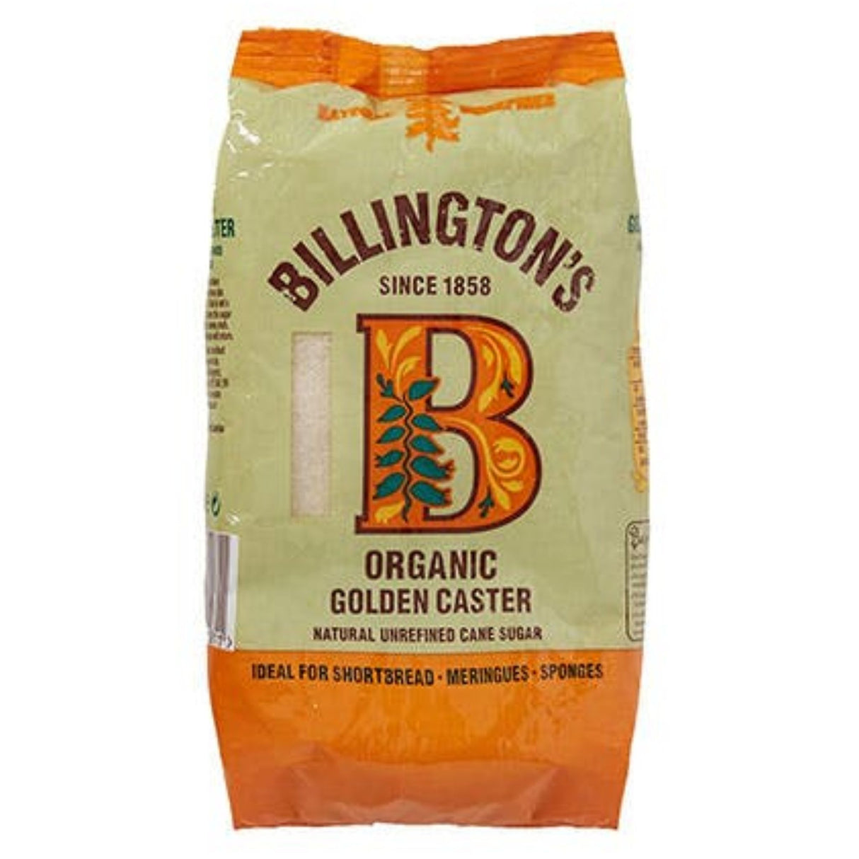 Billingtons Organic Golden Caster Sugar 1kg