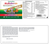 NaturesPlus Animal Parade GOLD Children’s Multivitamin 120 Chewable Tablets