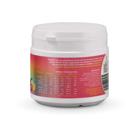 MAG365 Kids Fruit Splash nutrition, ingredients and directions